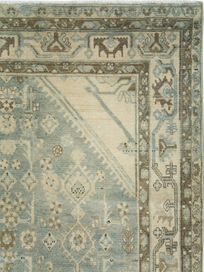 Vintage Persian Malayer Accent Carpet, No.28746 - Gsblank