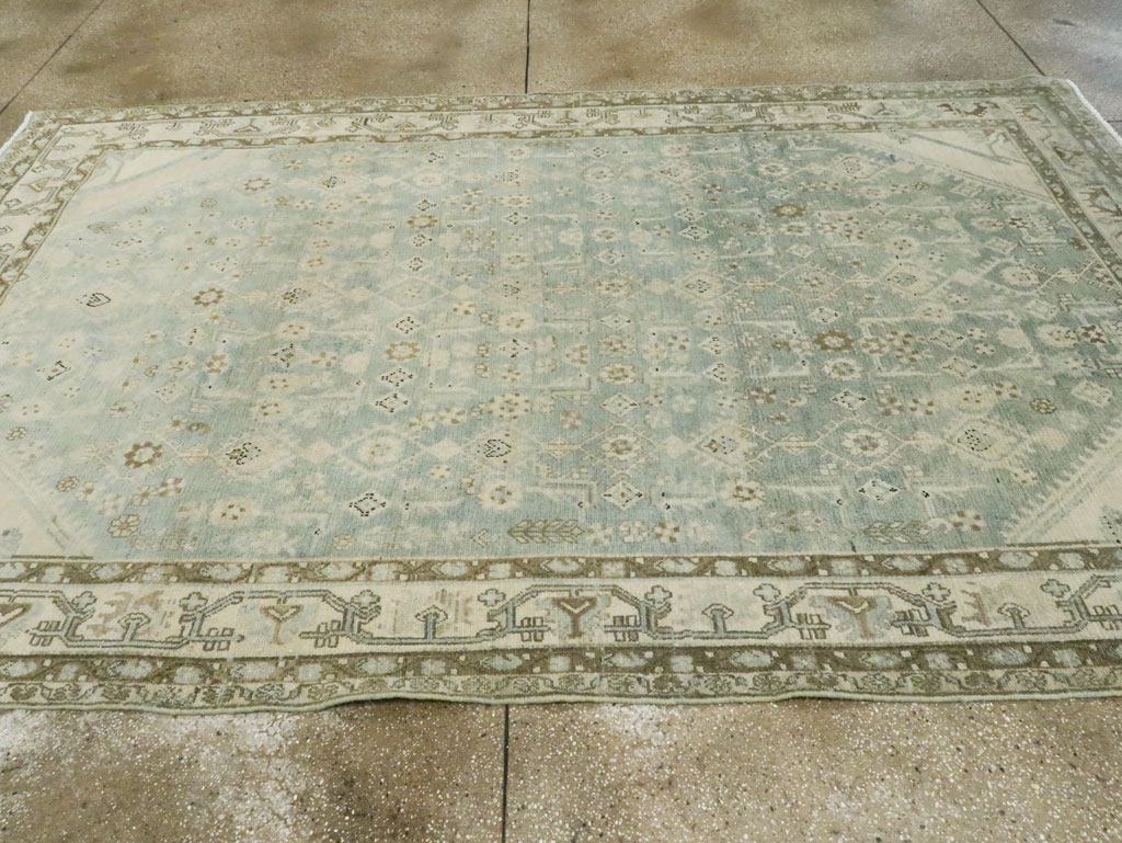 Vintage Persian Malayer Accent Carpet, No.28746 - Gsblank