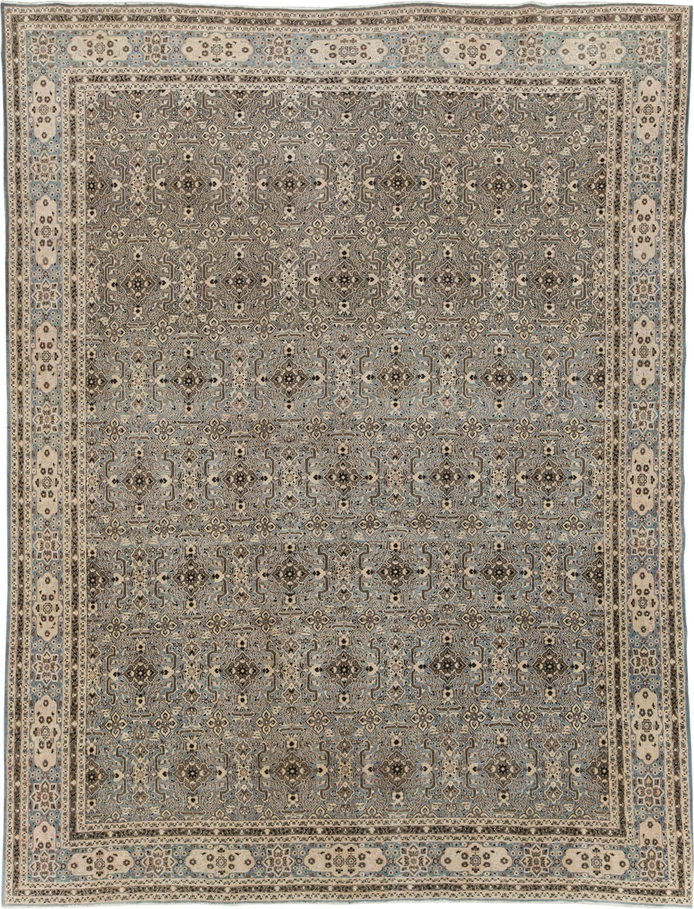 Antique Persian Mashad Room Size Carpet, No.28748 - Gsblank