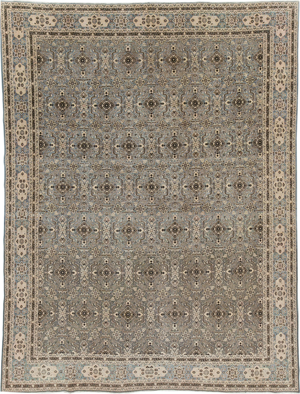Antique Persian Mashad Room Size Carpet, No.28748 - Gsblank