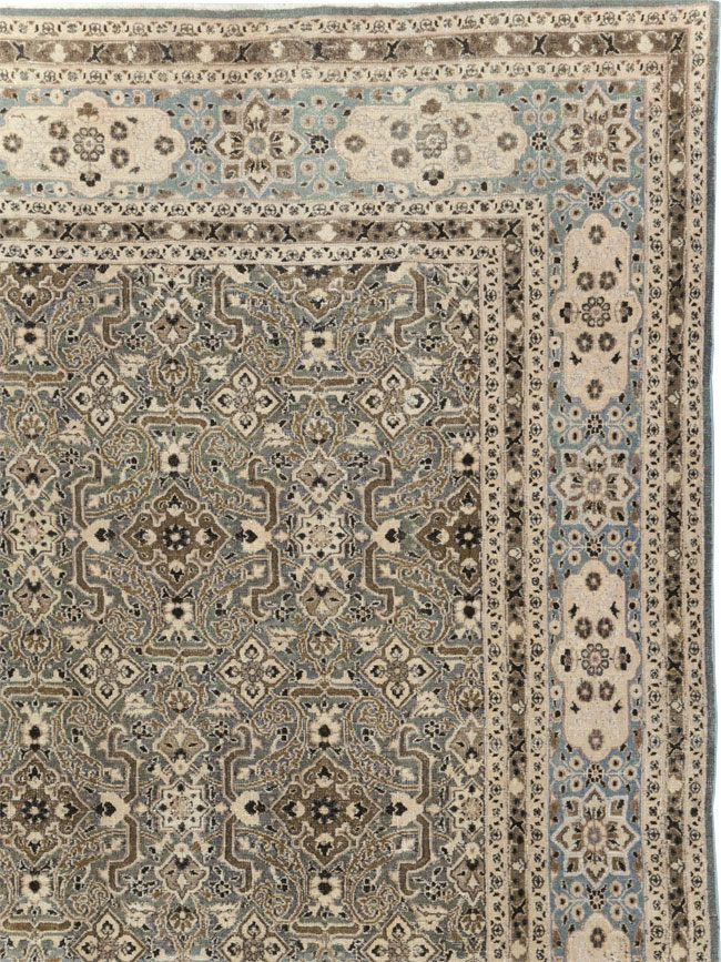 Antique Persian Mashad Room Size Carpet, No.28748 - Gsblank