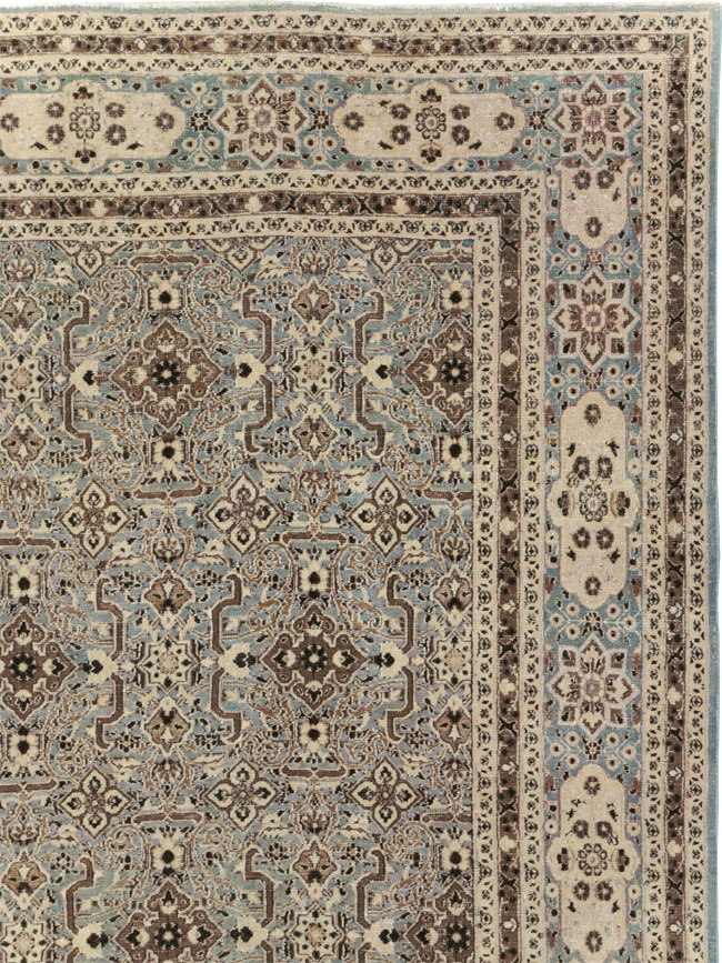 Antique Persian Mashad Room Size Carpet, No.28748 - Gsblank