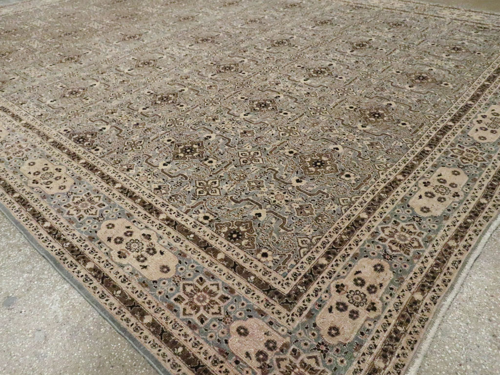 Antique Persian Mashad Room Size Carpet, No.28748 - Gsblank