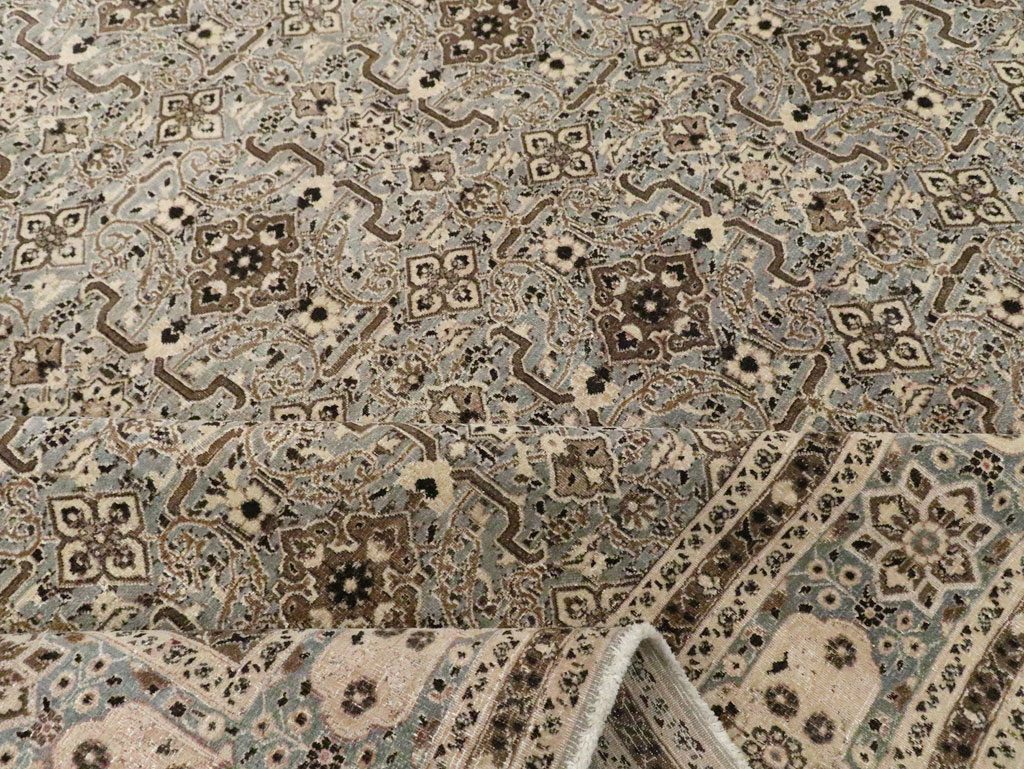 Antique Persian Mashad Room Size Carpet, No.28748 - Gsblank