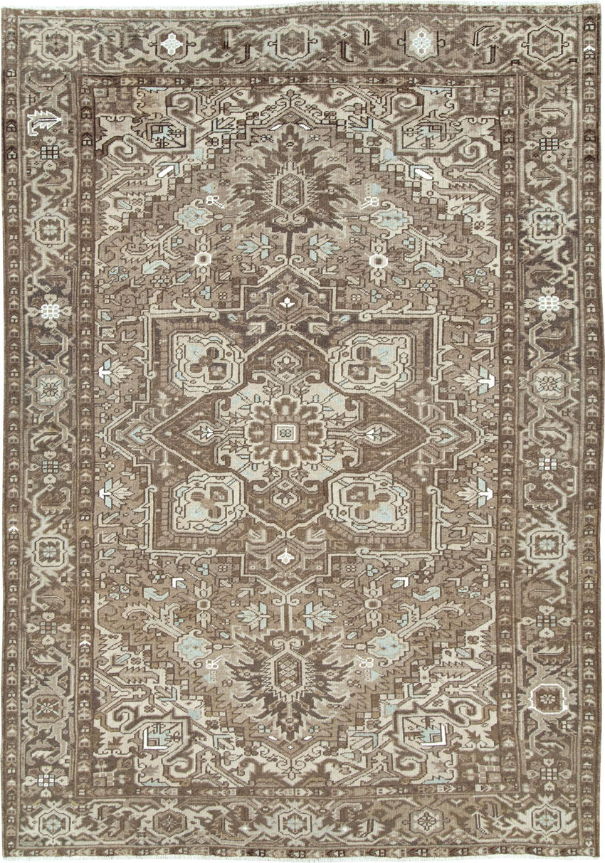 Vintage Persian Heriz Carpet, No.28750 - Gsblank