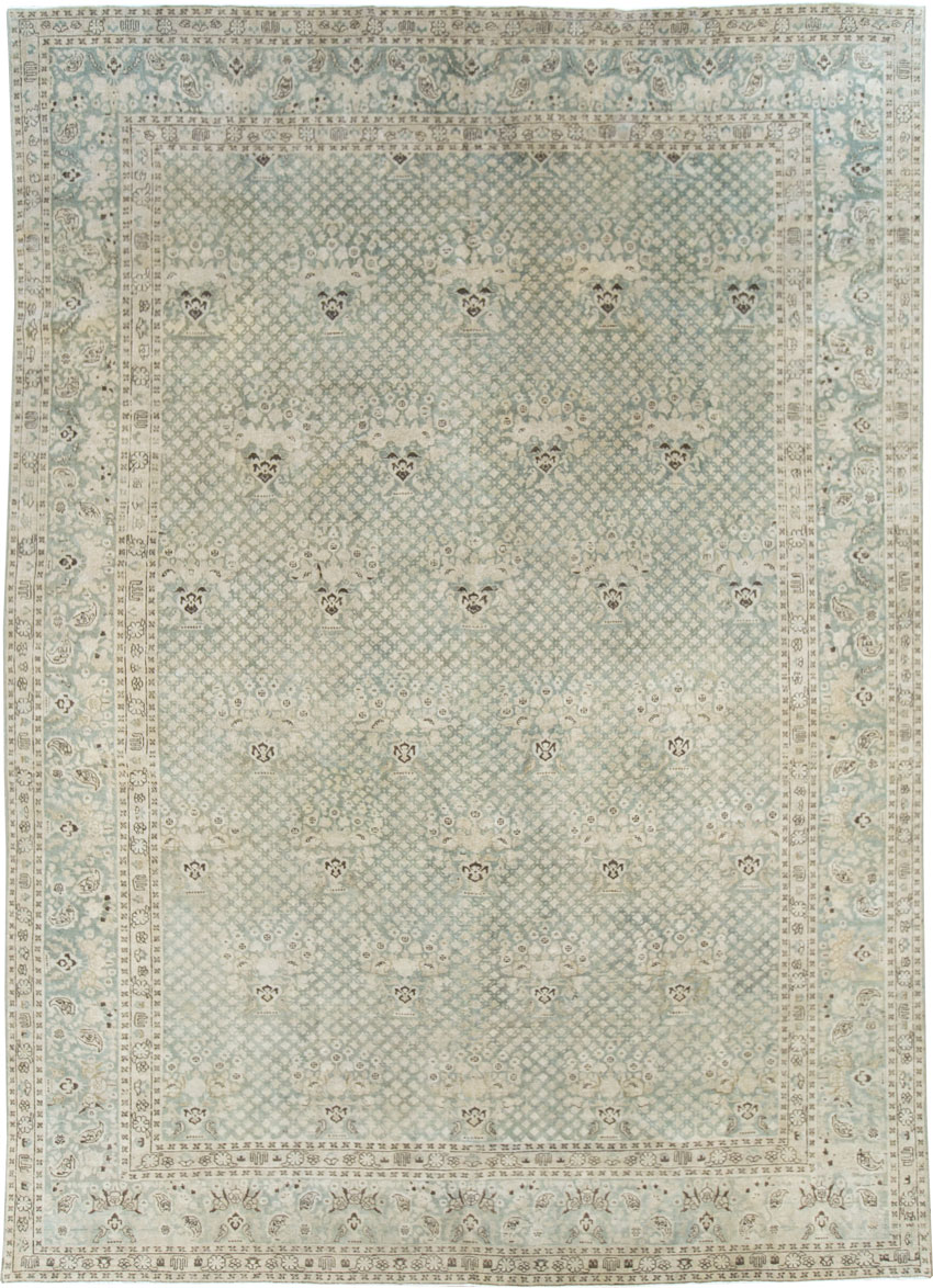 Vintage Persian Tabriz Carpet, No.28753 - Gsblank