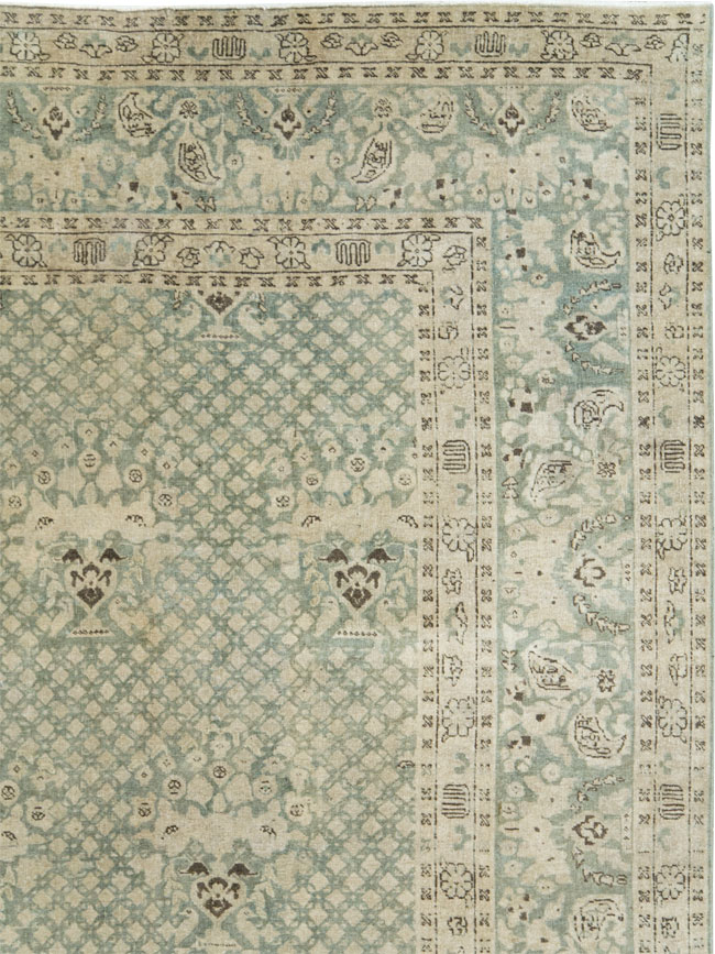 Vintage Persian Tabriz Carpet, No.28753 - Gsblank