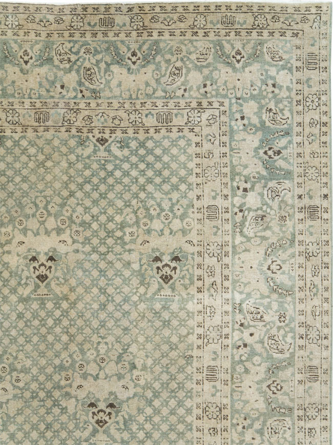 Vintage Persian Tabriz Carpet, No.28753 - Gsblank