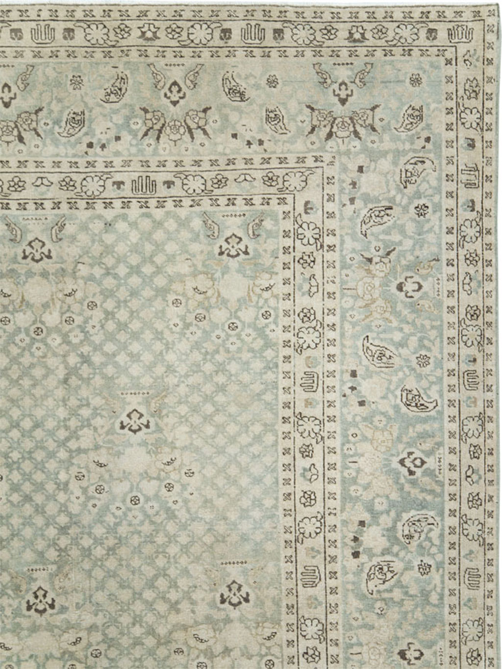 Vintage Persian Tabriz Carpet, No.28753 - Gsblank