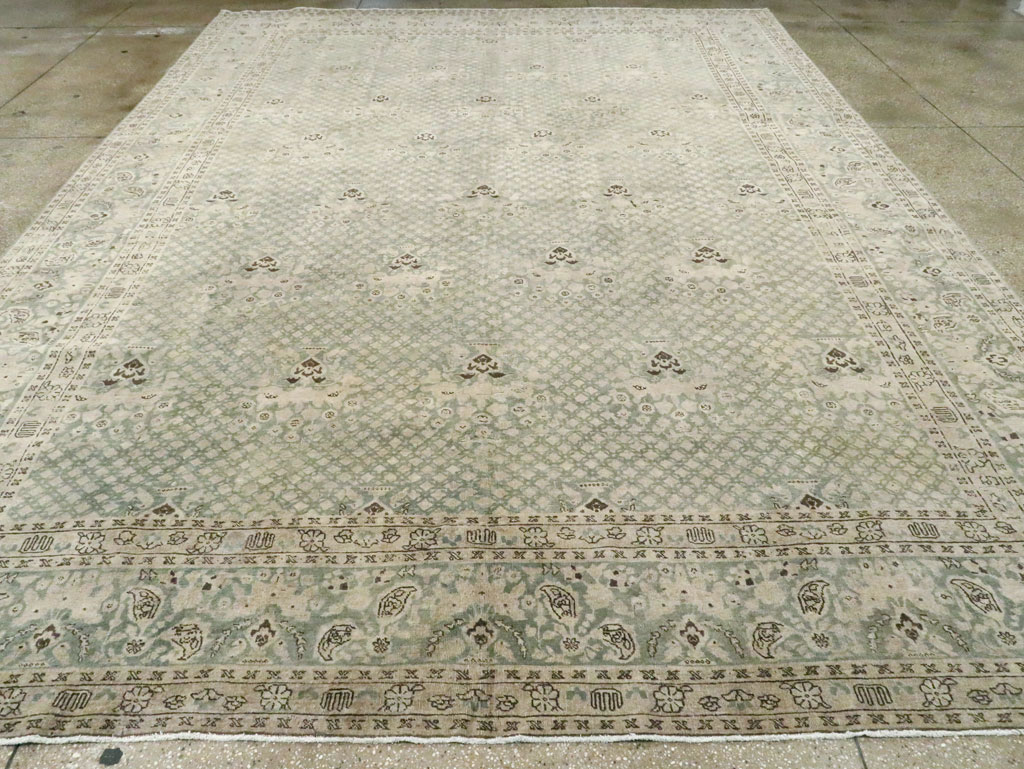 Vintage Persian Tabriz Carpet, No.28753 - Gsblank