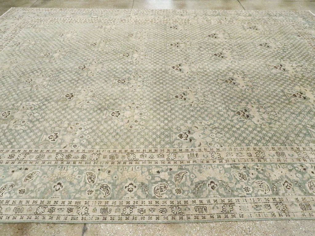 Vintage Persian Tabriz Carpet, No.28753 - Gsblank