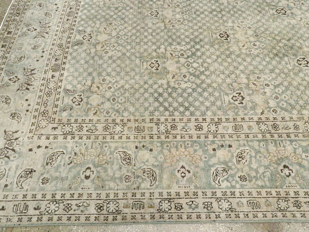 Vintage Persian Tabriz Carpet, No.28753 - Gsblank