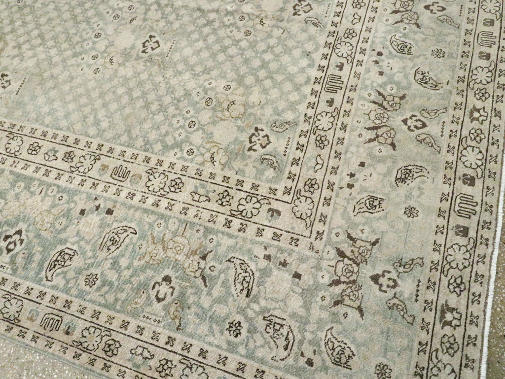 Vintage Persian Tabriz Carpet, No.28753 - Gsblank
