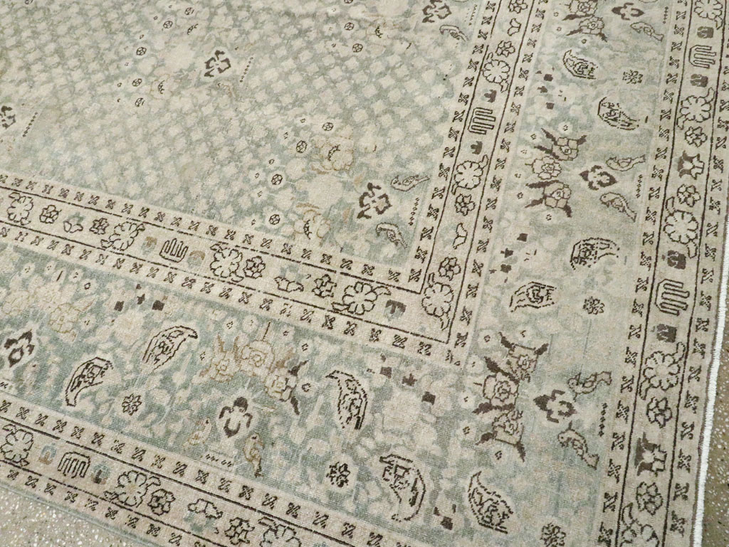 Vintage Persian Tabriz Carpet, No.28753 - Gsblank