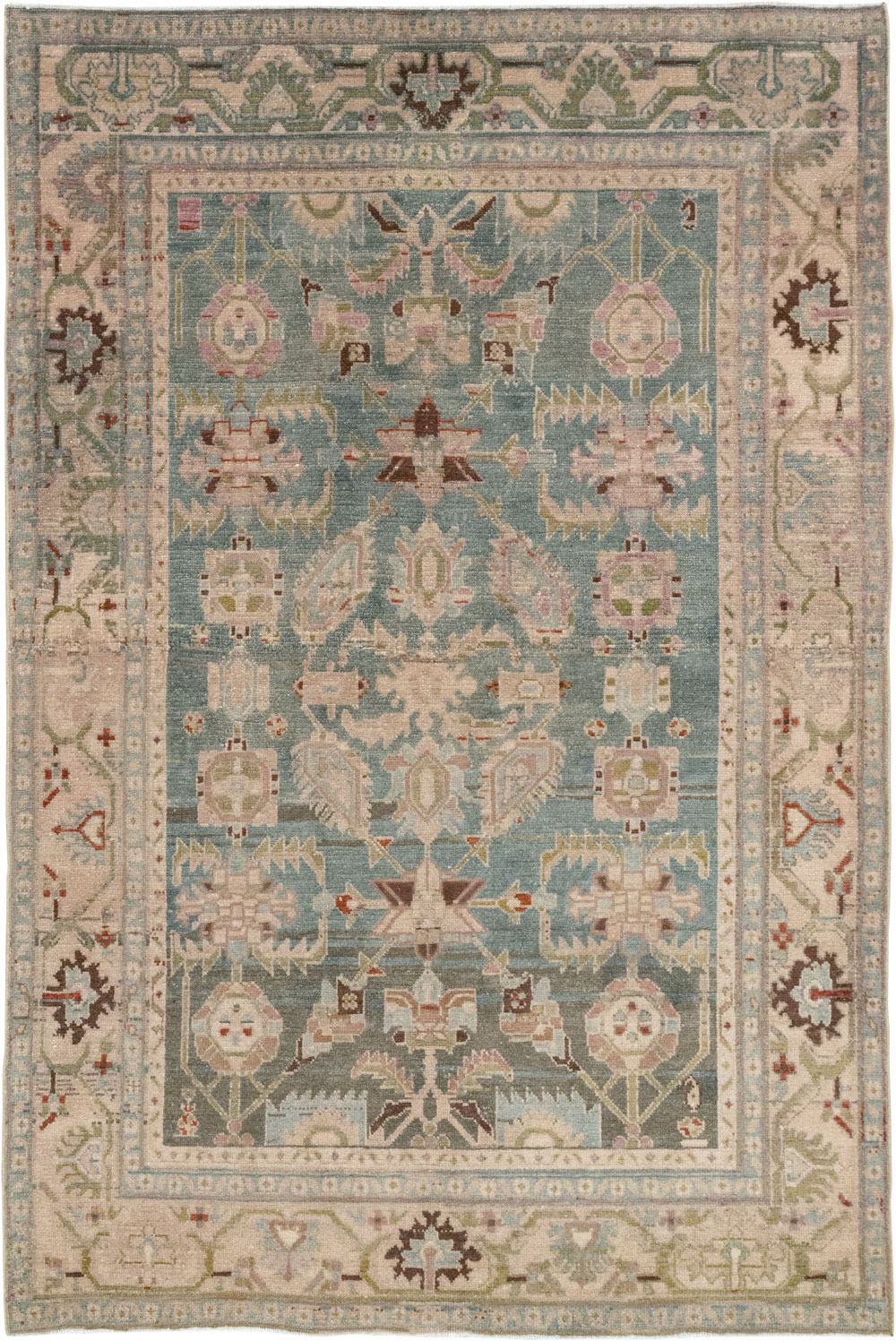 Vintage Persian Malayer Accent Rug, No.28757 - Gsblank