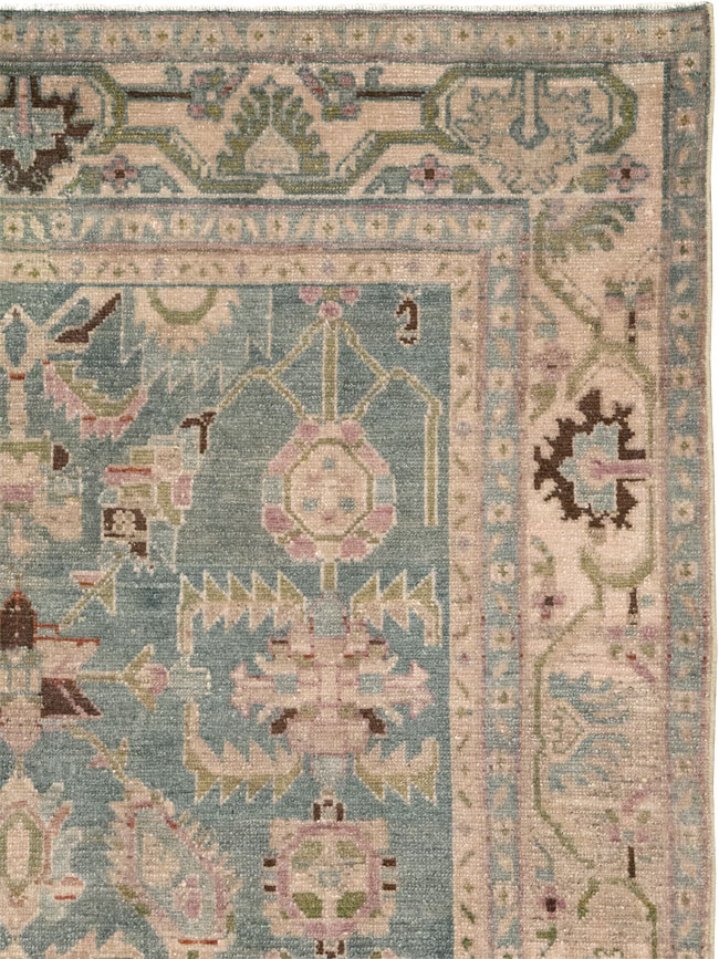 Vintage Persian Malayer Accent Rug, No.28757 - Gsblank