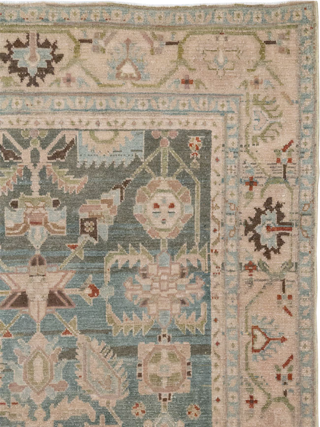 Vintage Persian Malayer Accent Rug, No.28757 - Gsblank