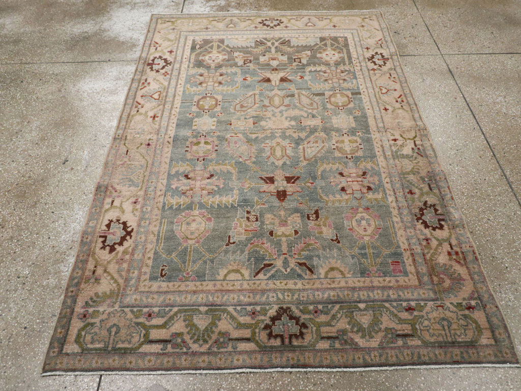 Vintage Persian Malayer Accent Rug, No.28757 - Gsblank