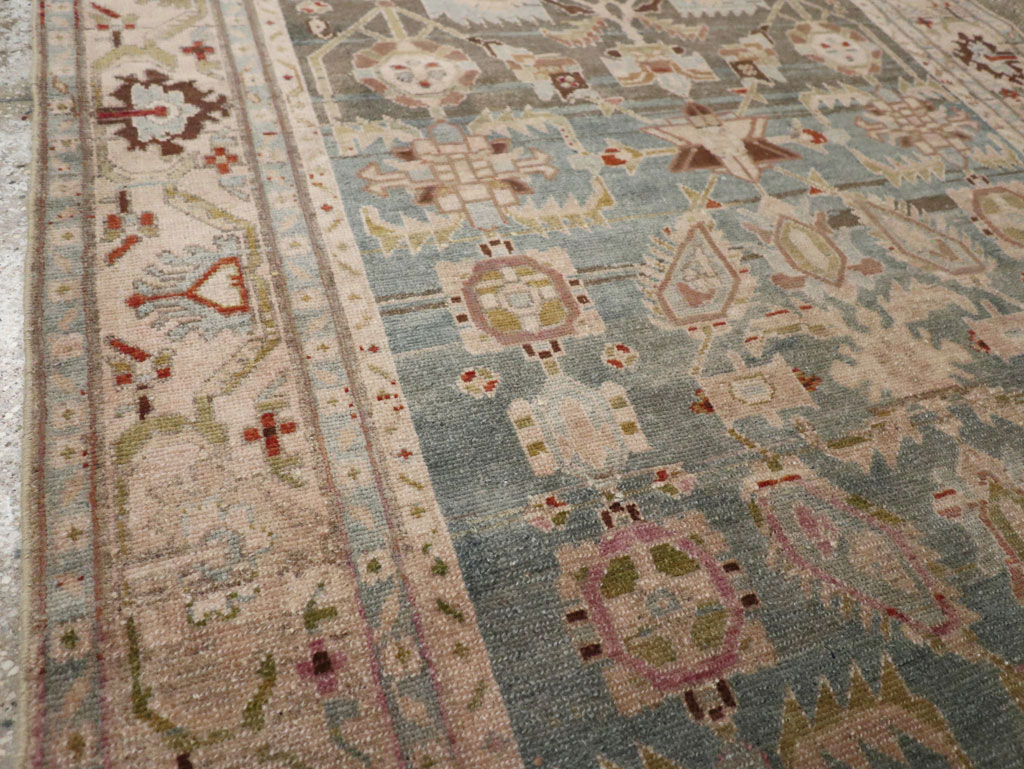 Vintage Persian Malayer Accent Rug, No.28757 - Gsblank