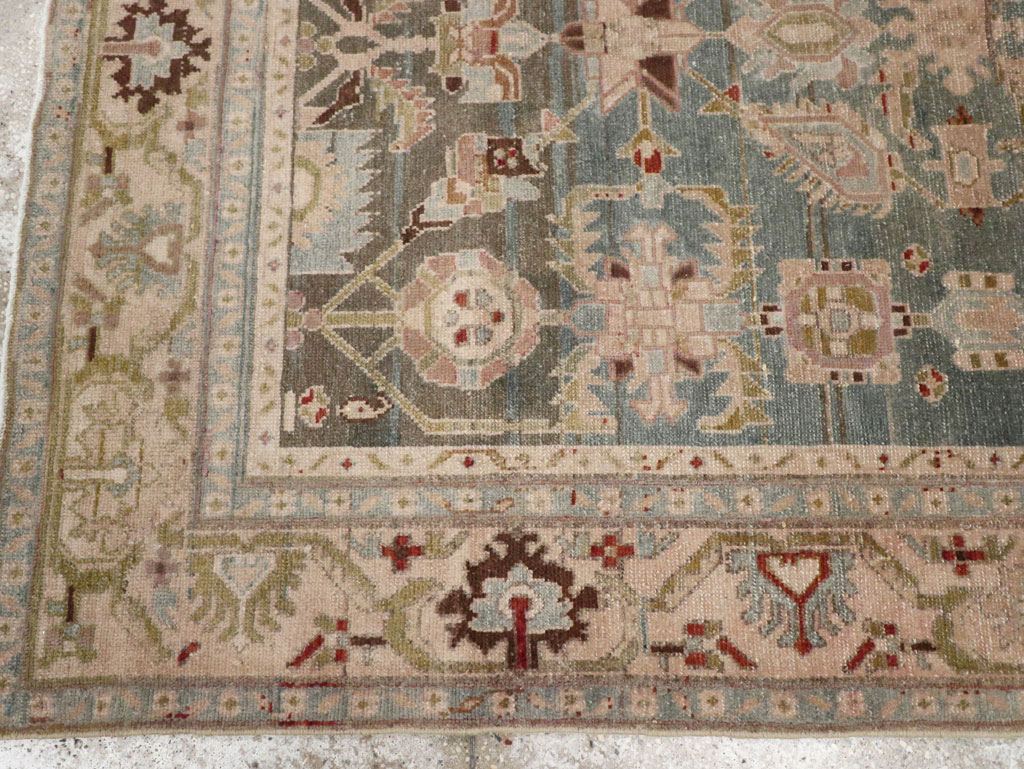 Vintage Persian Malayer Accent Rug, No.28757 - Gsblank