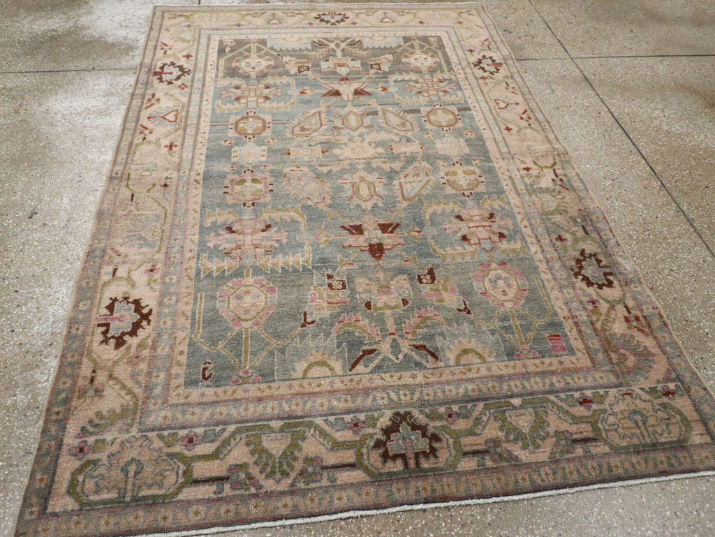 Vintage Persian Malayer Accent Rug, No.28757 - Gsblank