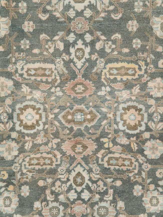 Vintage Persian Malayer Accent Rug, No.28758 - Gsblank