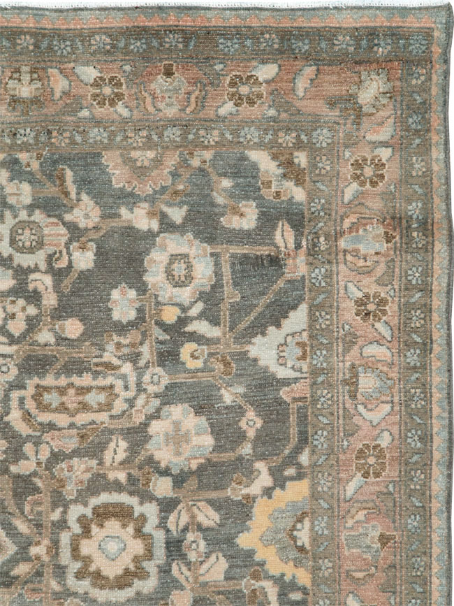 Vintage Persian Malayer Accent Rug, No.28758 - Gsblank