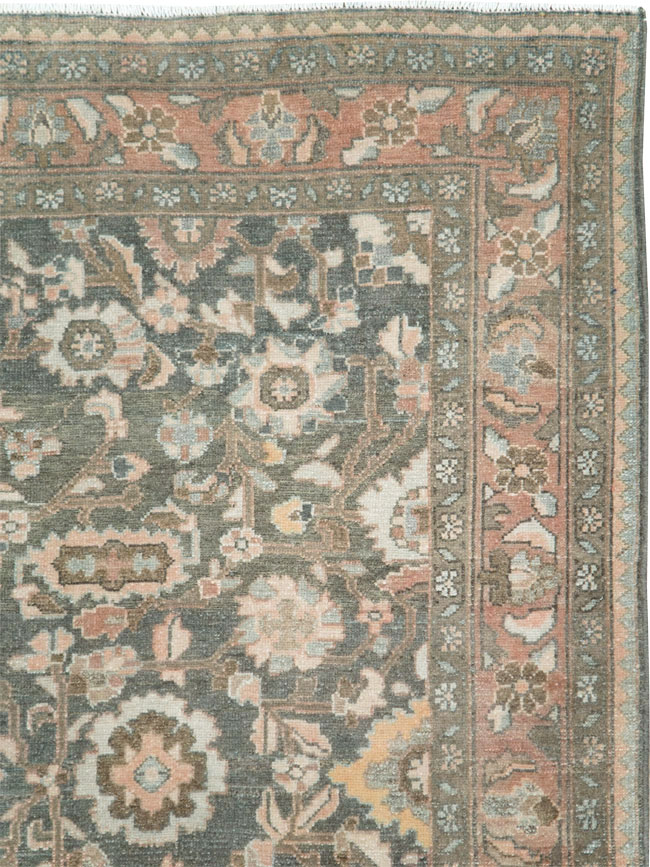 Vintage Persian Malayer Accent Rug, No.28758 - Gsblank