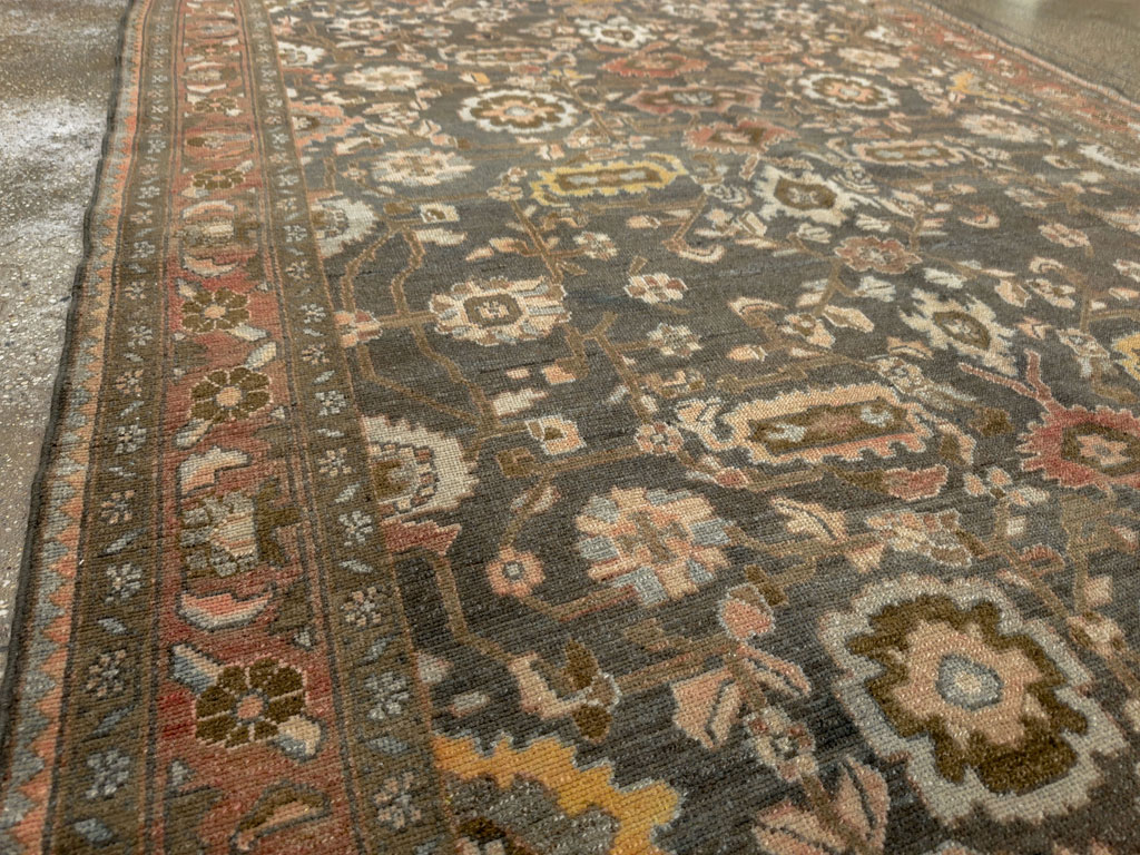 Vintage Persian Malayer Accent Rug, No.28758 - Gsblank