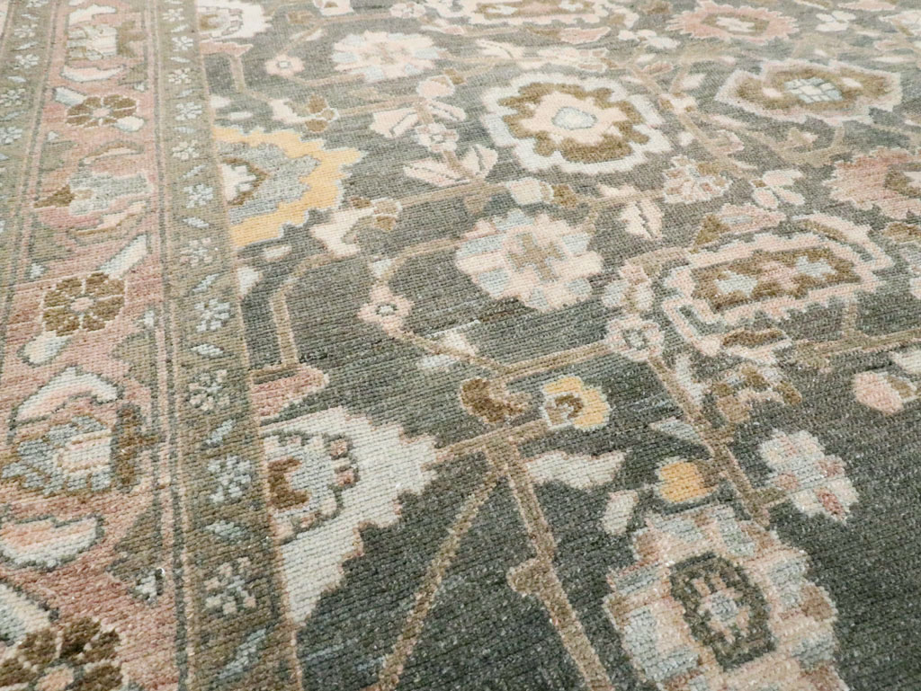 Vintage Persian Malayer Accent Rug, No.28758 - Gsblank