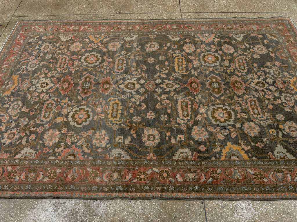 Vintage Persian Malayer Accent Rug, No.28758 - Gsblank