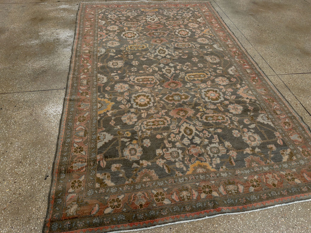 Vintage Persian Malayer Accent Rug, No.28758 - Gsblank