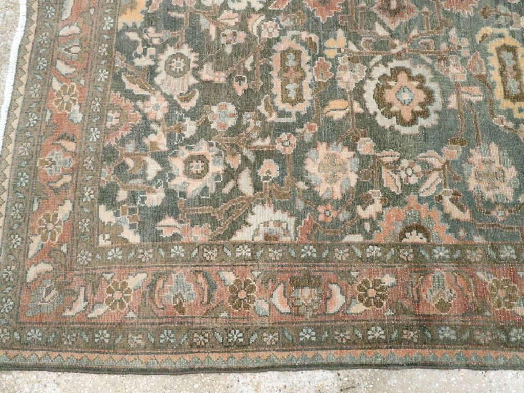 Vintage Persian Malayer Accent Rug, No.28758 - Gsblank