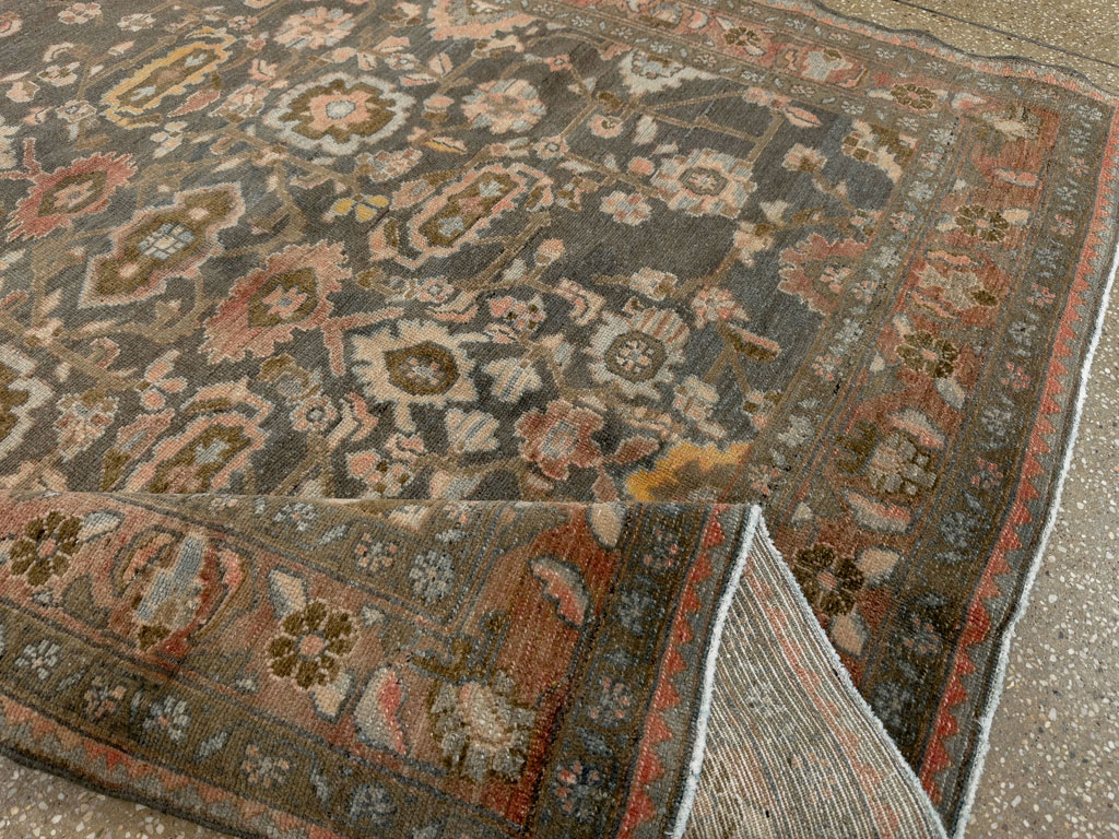 Vintage Persian Malayer Accent Rug, No.28758 - Gsblank