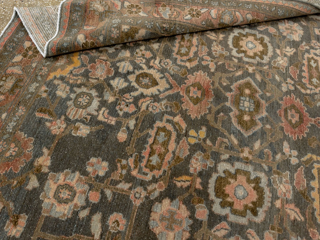 Vintage Persian Malayer Accent Rug, No.28758 - Gsblank