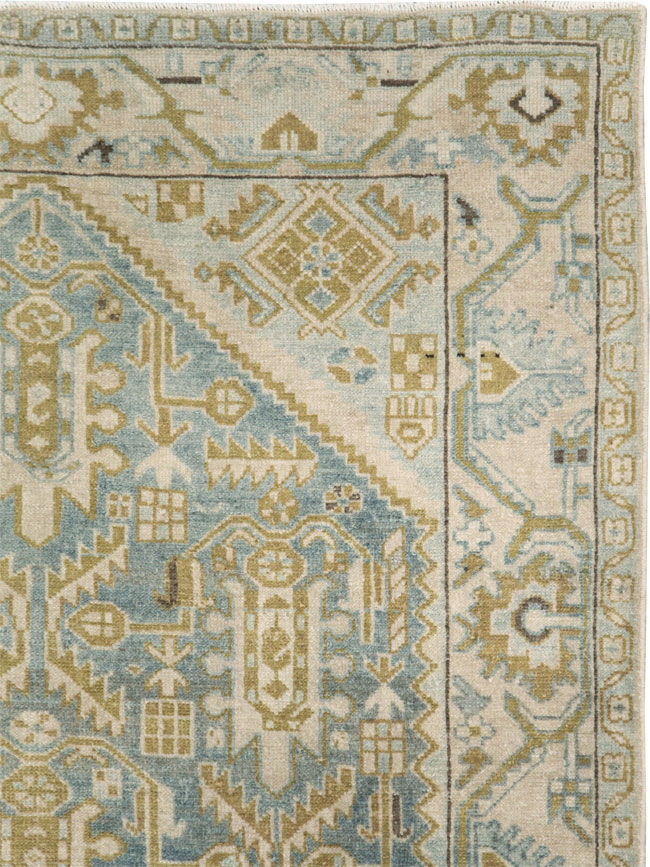 Vintage Persian Malayer Accent Rug, No.28763 - Gsblank