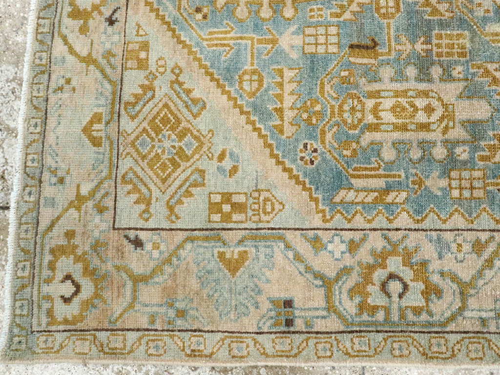 Vintage Persian Malayer Accent Rug, No.28763 - Gsblank