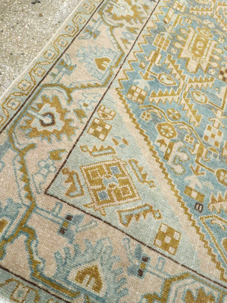 Vintage Persian Malayer Accent Rug, No.28763 - Gsblank