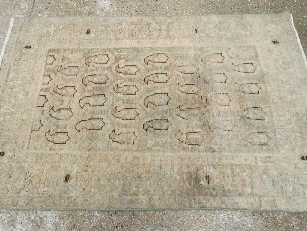 Vintage Persian Malayer Throw Rug, No.28765 - Gsblank