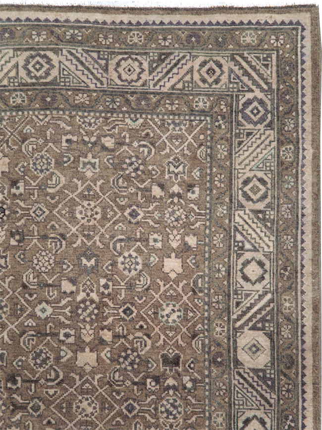 Vintage Persian Malayer Wide Gallery Runner, No.28767 - Gsblank