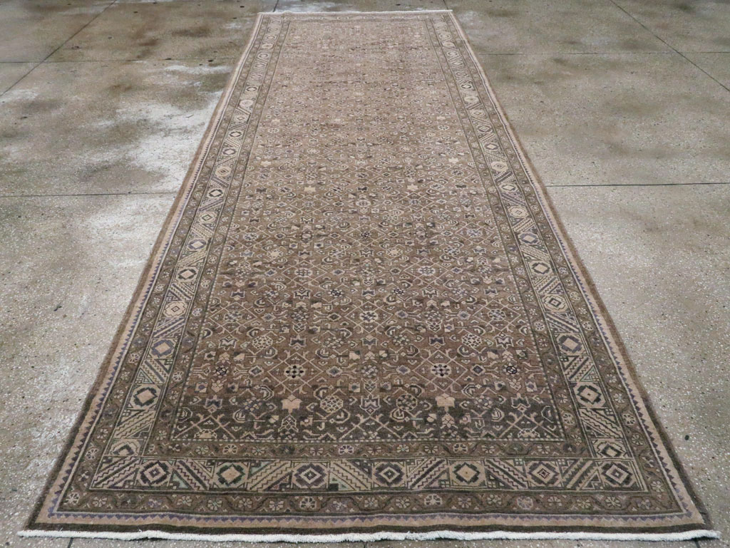 Vintage Persian Malayer Wide Gallery Runner, No.28767 - Gsblank