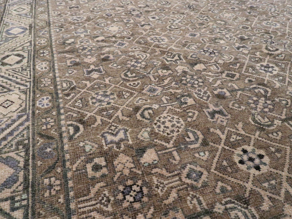 Vintage Persian Malayer Wide Gallery Runner, No.28767 - Gsblank