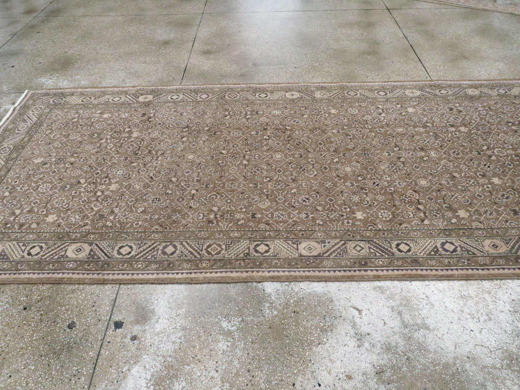 Vintage Persian Malayer Wide Gallery Runner, No.28767 - Gsblank