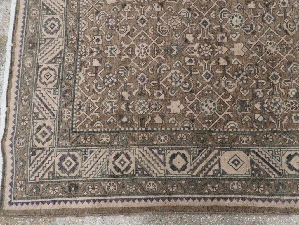 Vintage Persian Malayer Wide Gallery Runner, No.28767 - Gsblank