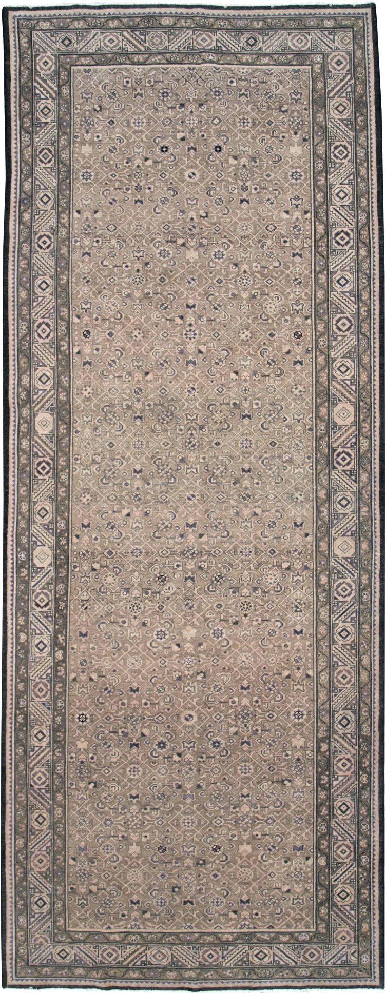 Vintage Persian Malayer Wide Gallery Runner, No.28770 - Gsblank