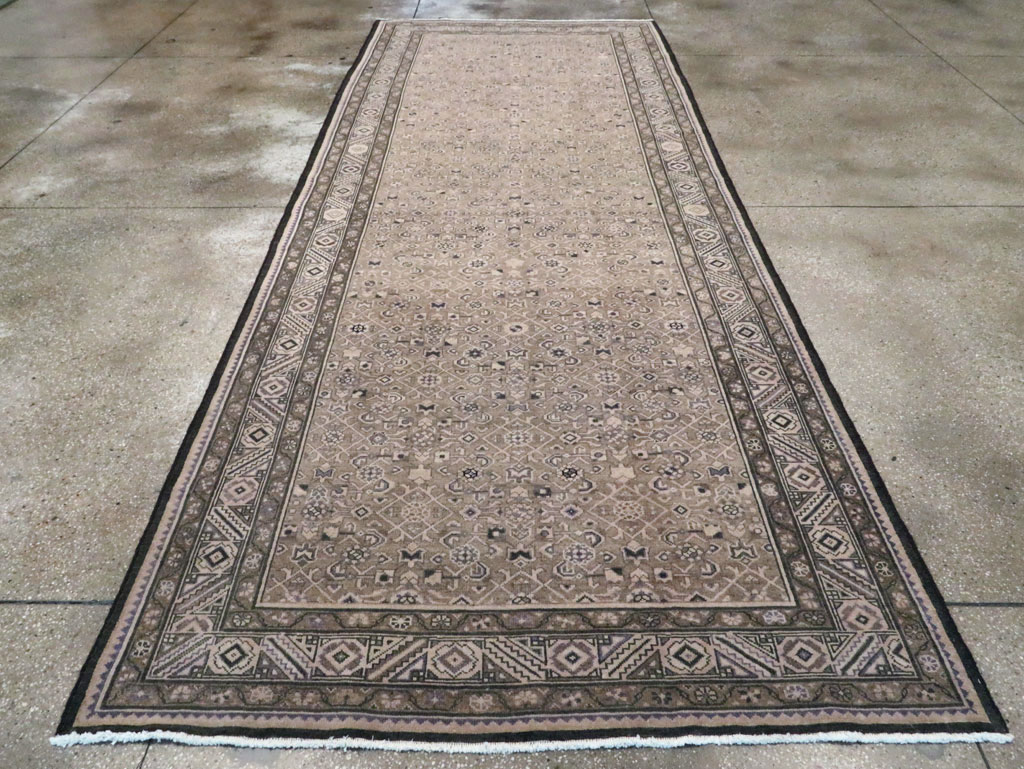 Vintage Persian Malayer Wide Gallery Runner, No.28770 - Gsblank