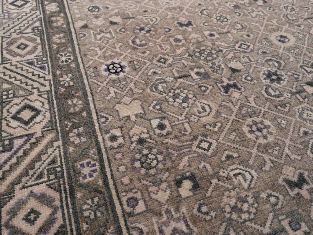 Vintage Persian Malayer Wide Gallery Runner, No.28770 - Gsblank