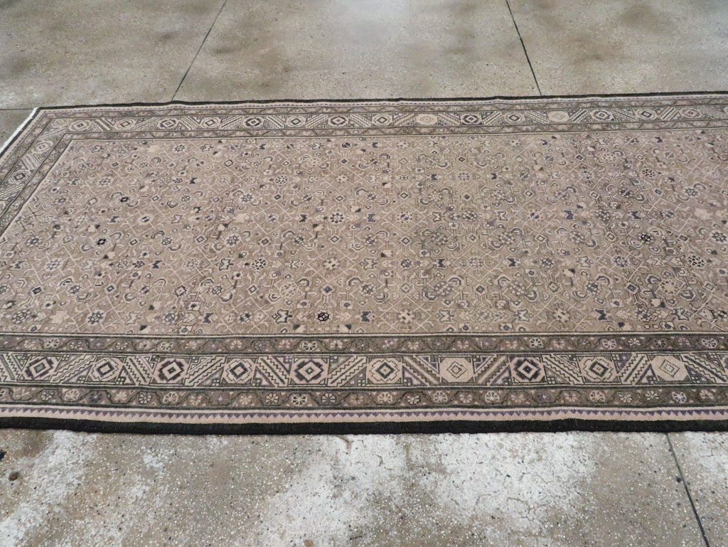 Vintage Persian Malayer Wide Gallery Runner, No.28770 - Gsblank