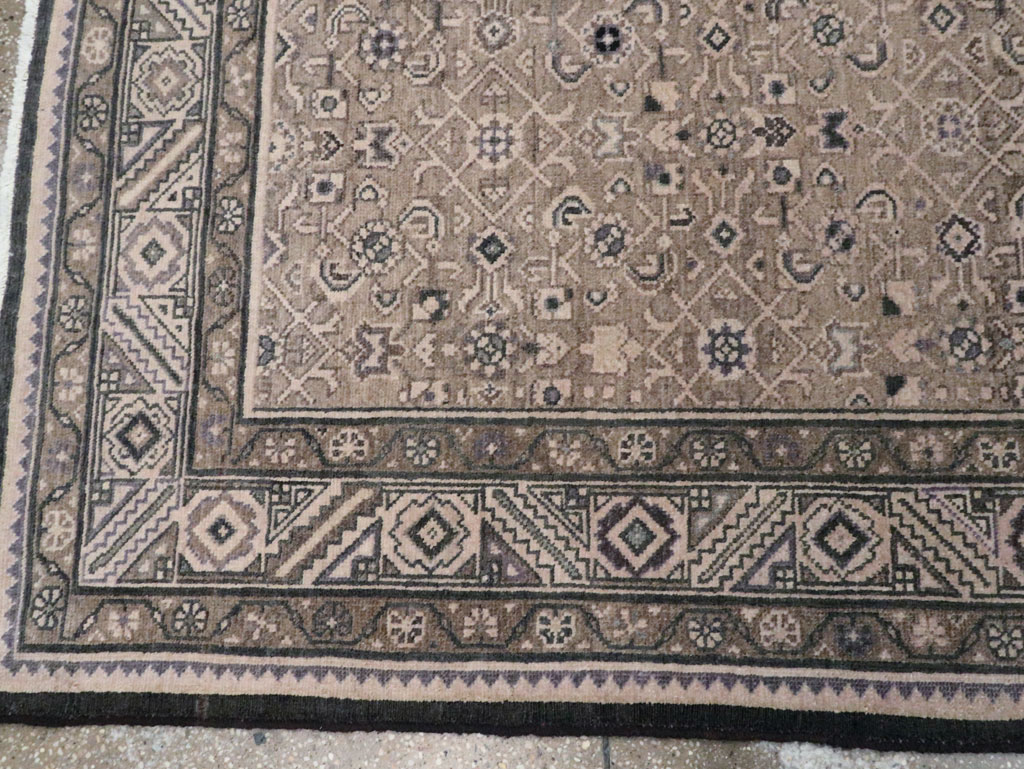 Vintage Persian Malayer Wide Gallery Runner, No.28770 - Gsblank