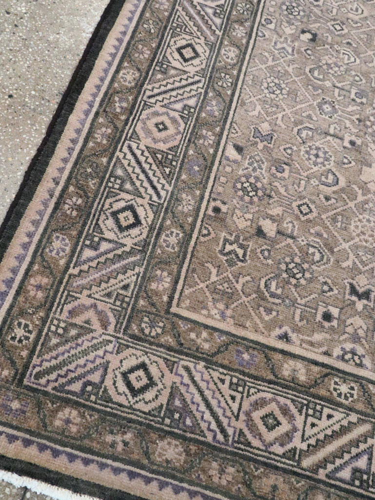 Vintage Persian Malayer Wide Gallery Runner, No.28770 - Gsblank